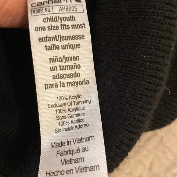 Carhartt Black Knit Hat - Picture 5 of 5